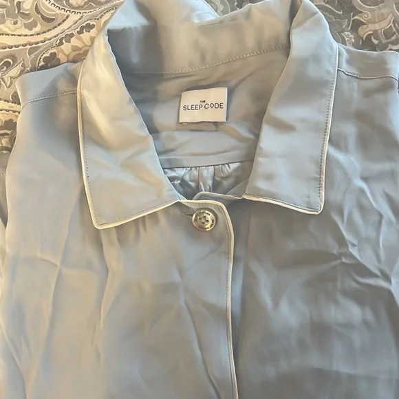 The Sleep Code silk pj set - Picture 2 of 4